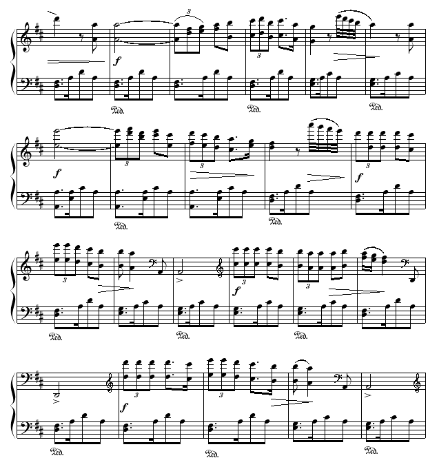 鸽子钢琴曲谱（图2）