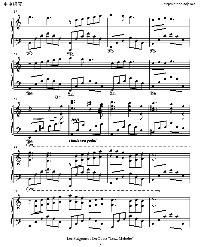 跃动的心钢琴曲谱（图3）