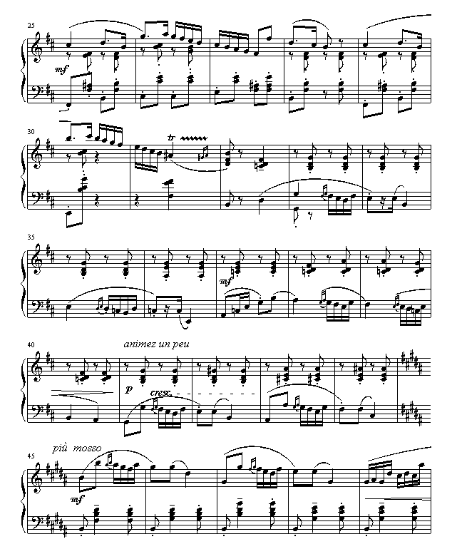 Danse Bohémienne钢琴曲谱（图2）