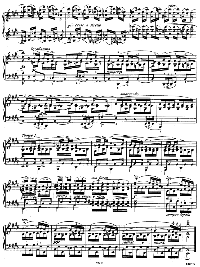 练习曲OP10No3《离别》钢琴曲谱（图3）