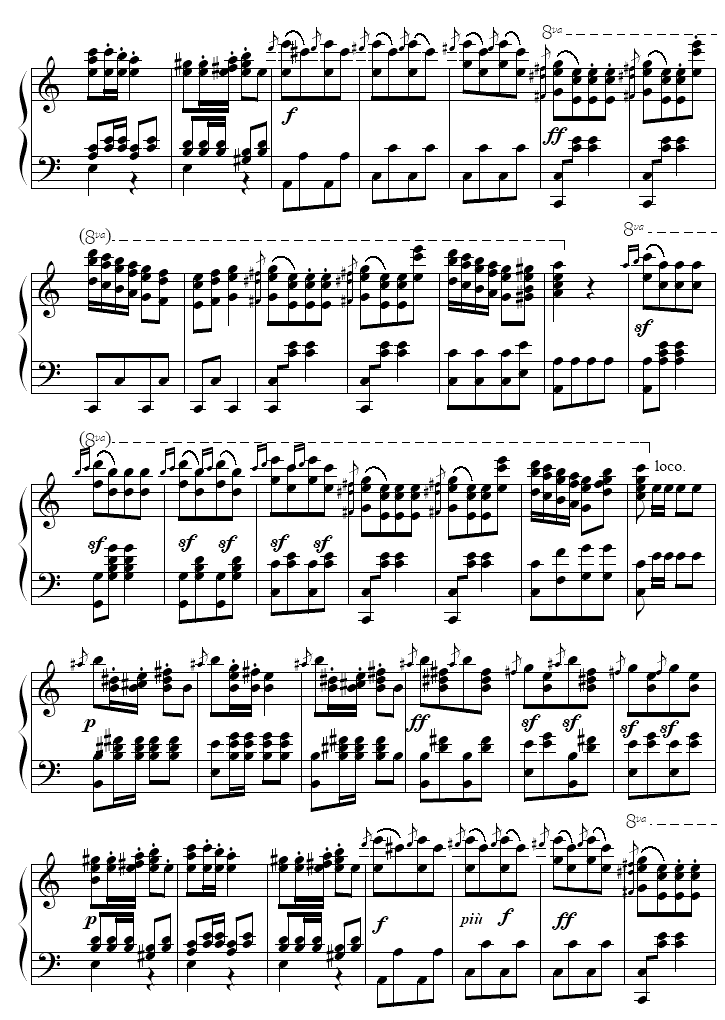 土耳其进行曲 Turkish March钢琴曲谱（图2）