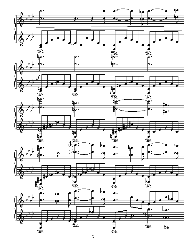 爱之梦钢琴曲谱（图3）