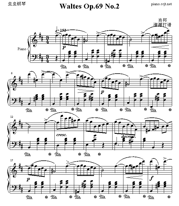Waltes_69_2钢琴曲谱（图1）