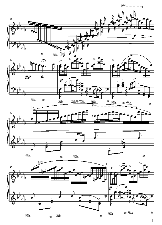 云雀钢琴曲谱（图4）