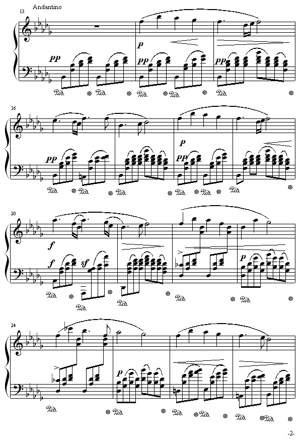 云雀钢琴曲谱（图2）