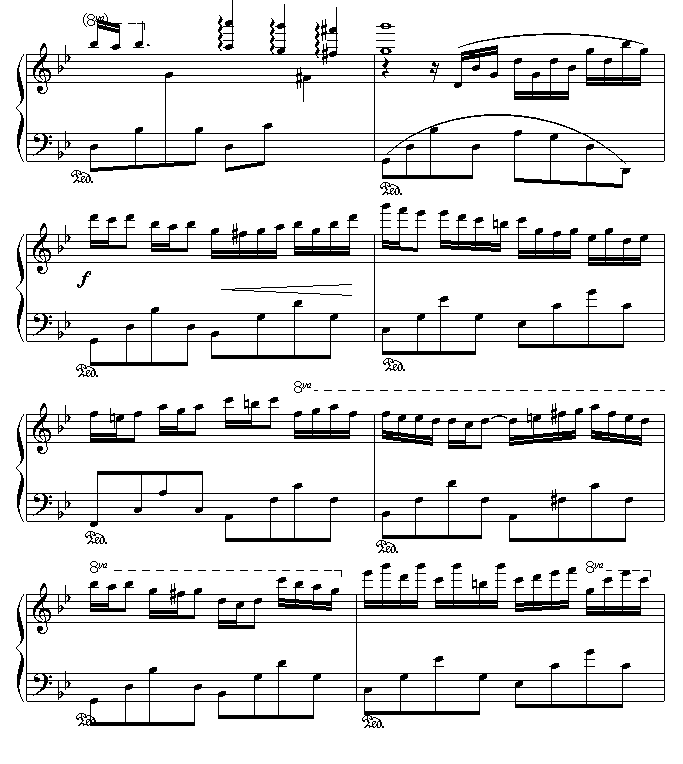 星空的旋律-滴漏钢琴曲谱（图8）