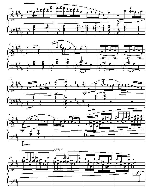 Danse Bohémienne钢琴曲谱（图3）