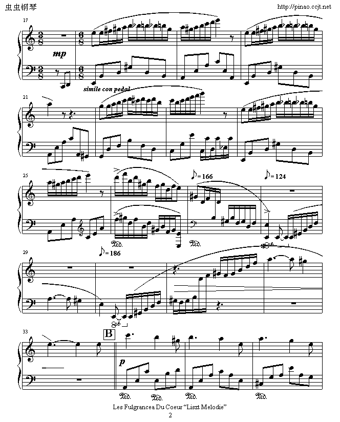 跃动的心钢琴曲谱（图2）