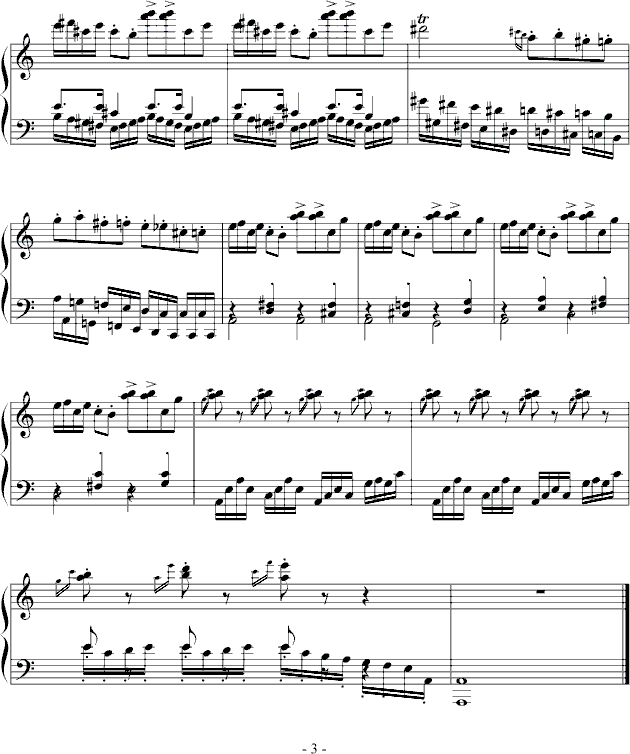 a小调谐谑曲钢琴曲谱（图3）