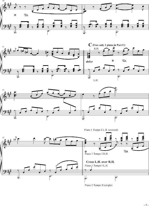 月光下的双人舞钢琴曲谱（图5）