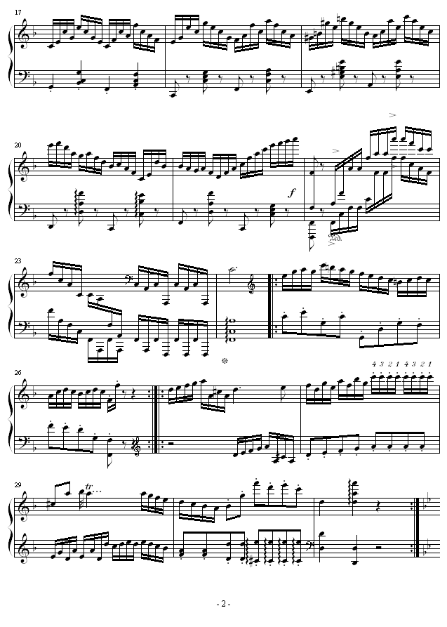 高技巧练习曲No.1钢琴曲谱（图2）