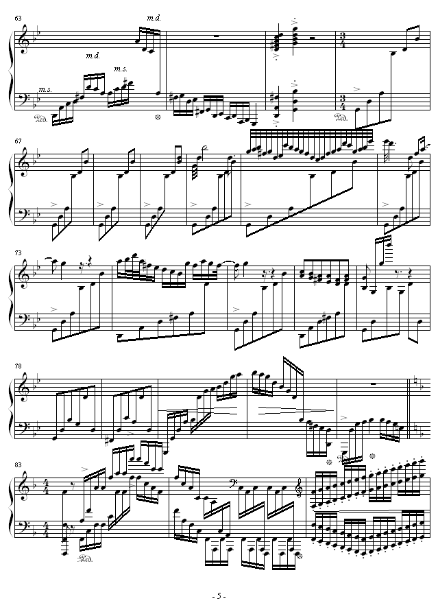 高技巧练习曲No.1钢琴曲谱（图7）