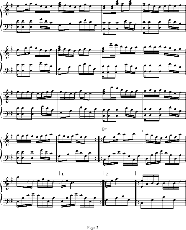 樱之初钢琴曲谱（图2）