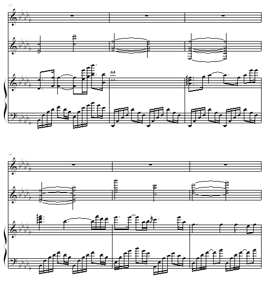明亮的双眸钢琴曲谱（图3）