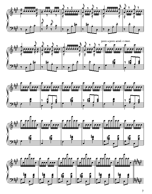 匈牙利狂想曲第二号钢琴曲谱（图7）