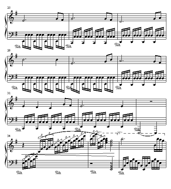 回忆钢琴曲谱（图3）