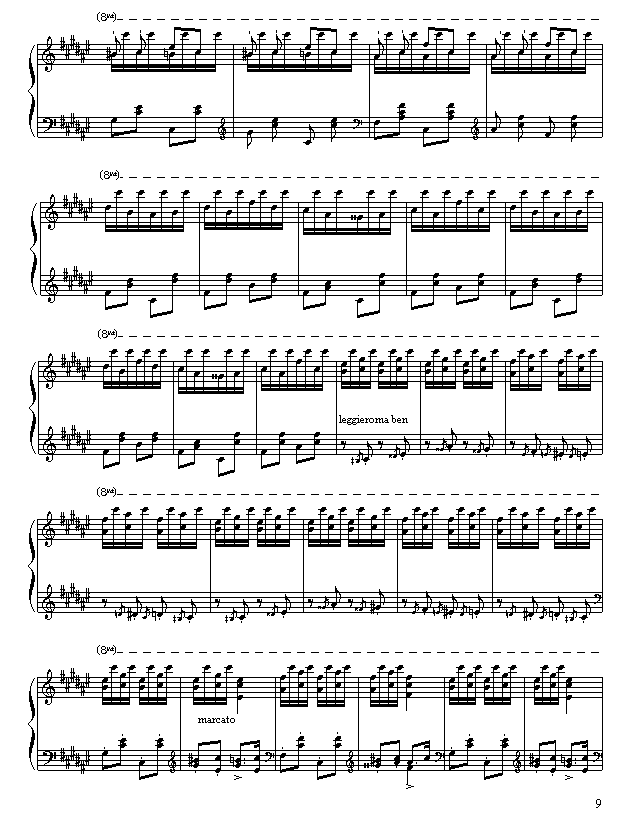 匈牙利狂想曲第二号钢琴曲谱（图9）