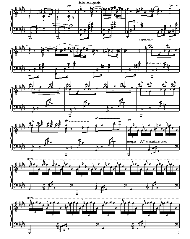 匈牙利狂想曲第二号钢琴曲谱（图2）