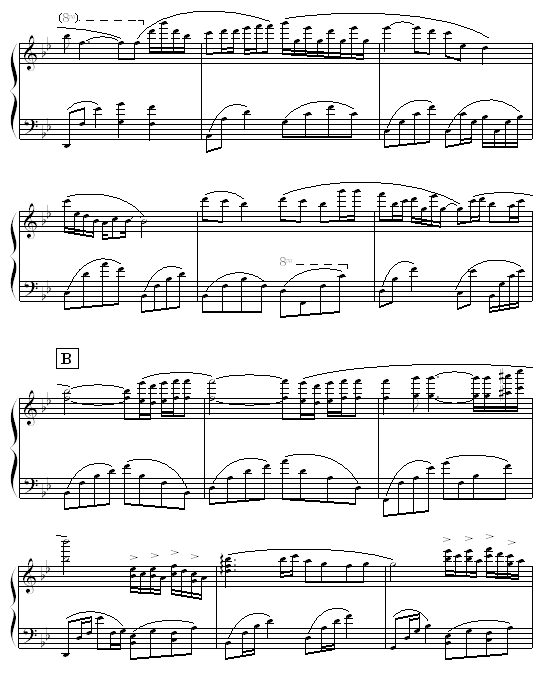 生活的旋律（钢琴独奏）钢琴曲谱（图2）