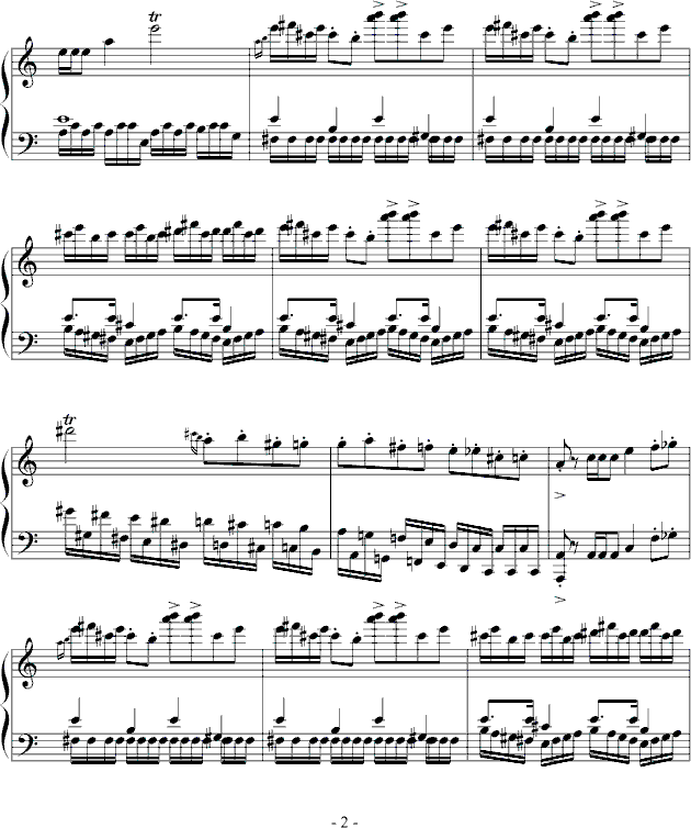 a小调谐谑曲钢琴曲谱（图2）