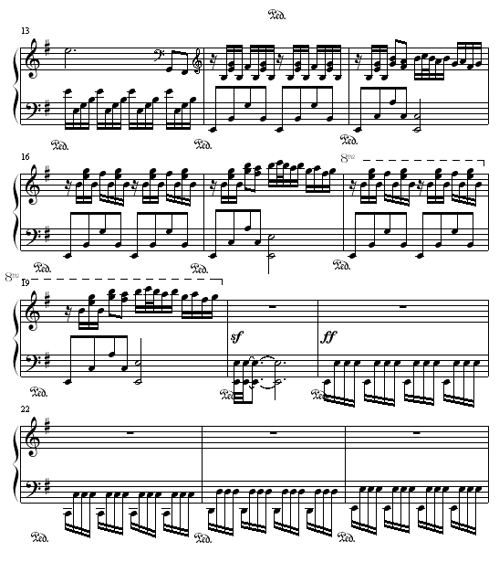 回忆钢琴曲谱（图2）