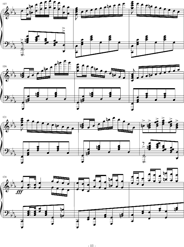 c小调波兰舞曲钢琴曲谱（图11）