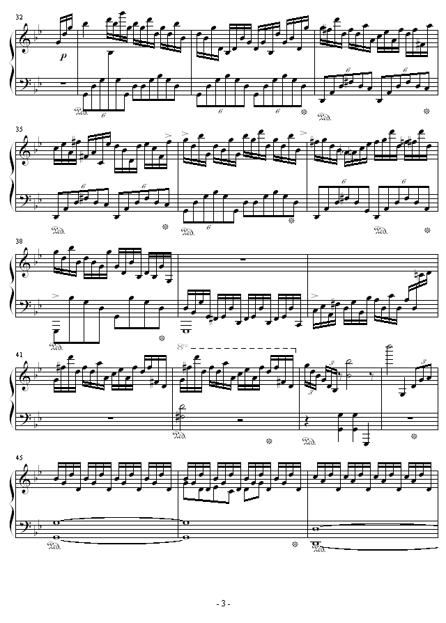 高技巧练习曲No.1钢琴曲谱（图3）