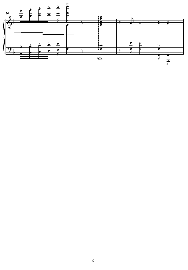 高技巧练习曲No.1钢琴曲谱（图6）