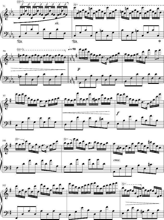 幻想曲第三章(风)钢琴曲谱（图9）