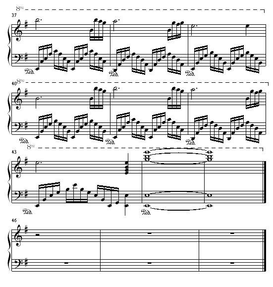 回忆钢琴曲谱（图4）