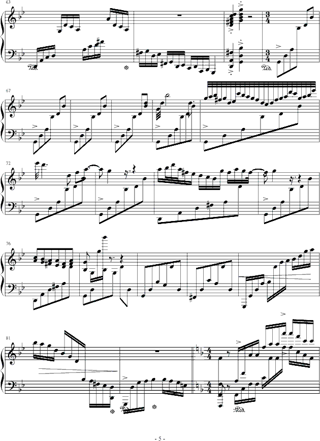 高技巧练习曲No.1钢琴曲谱（图5）