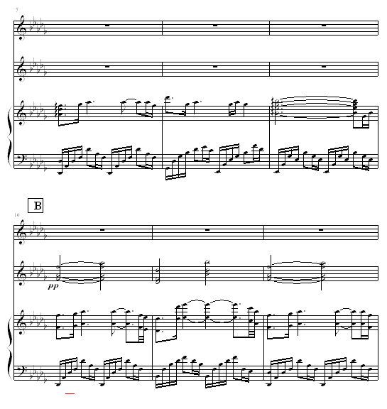 明亮的双眸钢琴曲谱（图2）