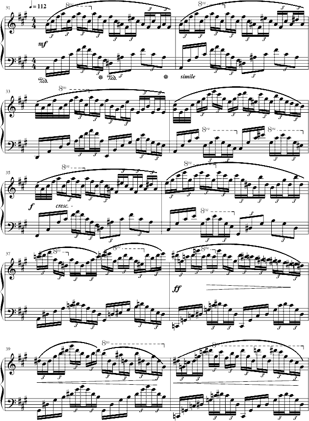 幻想曲第三章(风)钢琴曲谱（图3）
