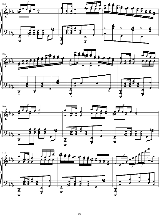 c小调波兰舞曲钢琴曲谱（图10）