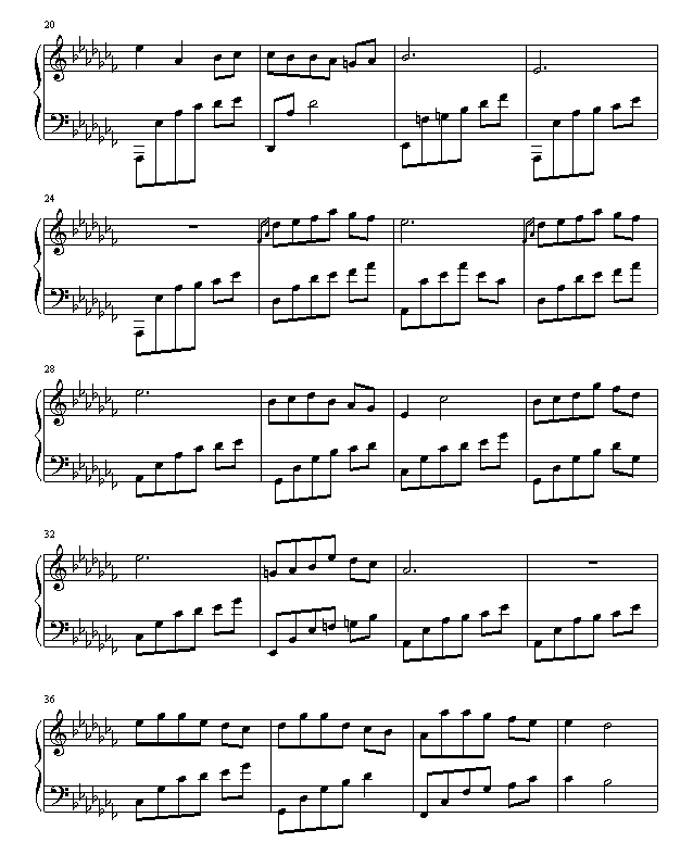 巴格达的星空钢琴曲谱（图2）