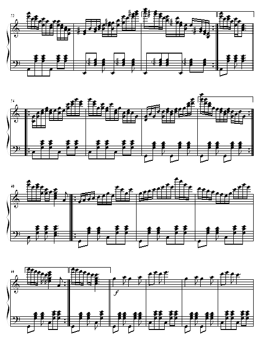 狂欢圆舞曲钢琴曲谱（图4）