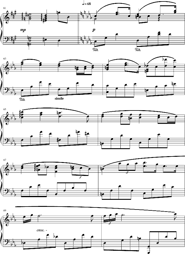 幻想曲第三章(风)钢琴曲谱（图6）