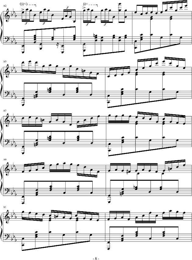 c小调波兰舞曲钢琴曲谱（图8）