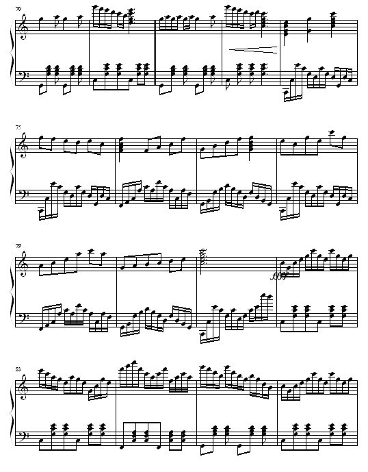 狂欢圆舞曲钢琴曲谱（图5）