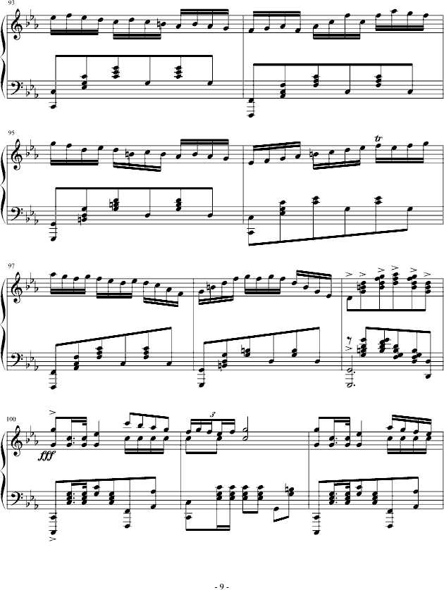 c小调波兰舞曲钢琴曲谱（图9）