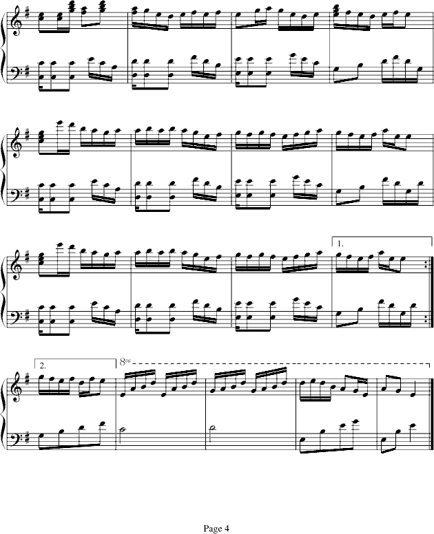 樱之初钢琴曲谱（图4）