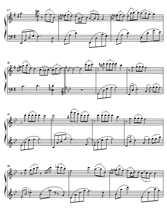 水黯风竹钢琴曲谱（图2）