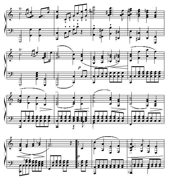 婚礼进行曲钢琴曲谱（图4）