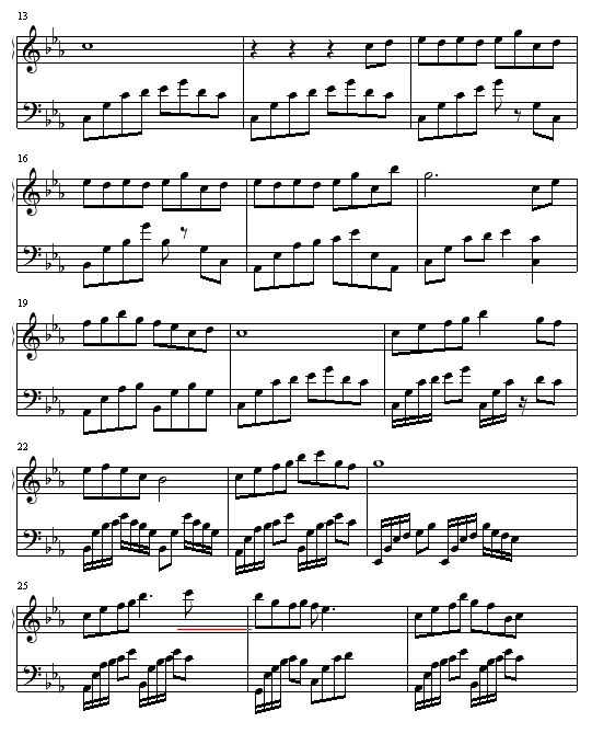 冰月光钢琴曲谱（图2）