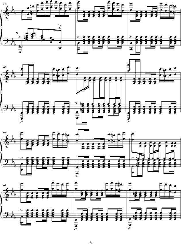 c小调波兰舞曲钢琴曲谱（图6）
