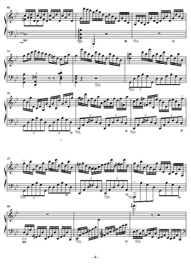 高技巧练习曲No.1钢琴曲谱（图4）