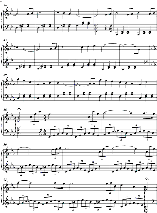 停不了的华尔兹钢琴曲谱（图2）