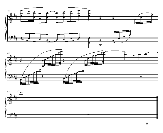 幽静田野钢琴曲谱（图6）