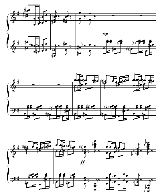 小红帽与狼外婆钢琴曲谱（图4）