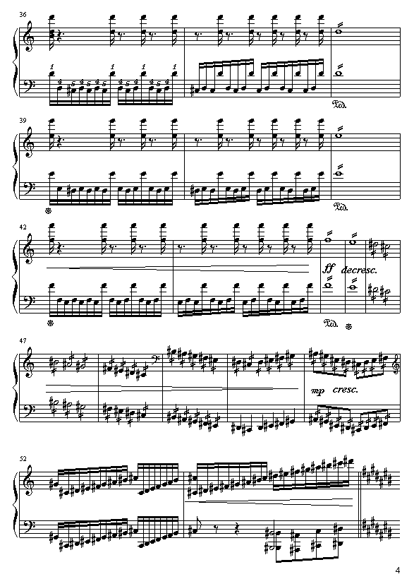 c大调练习曲钢琴曲谱（图4）